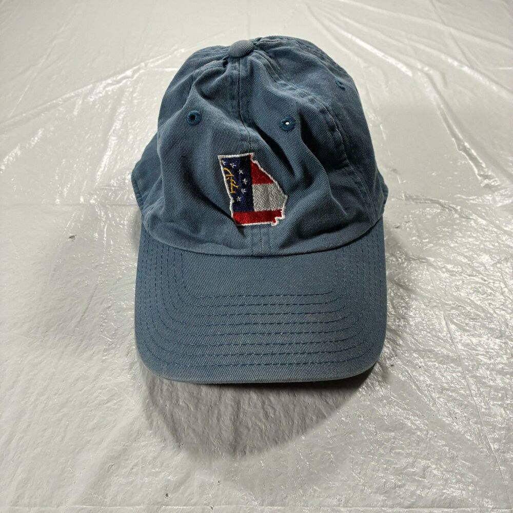 State Traditions Georgia Dad Cap American Needle Blue Strapback